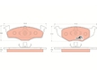 Sada brzdových destiček, kotoučová brzda TRW GDB1306