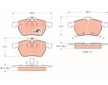 Sada brzdových destiček, kotoučová brzda TRW GDB1342