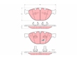 Sada brzdových destiček, kotoučová brzda TRW GDB1558