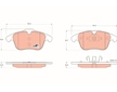 Sada brzdových destiček, kotoučová brzda TRW GDB1683