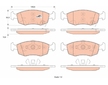 Sada brzdových destiček, kotoučová brzda TRW GDB1921