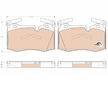Sada brzdových destiček, kotoučová brzda TRW GDB1948