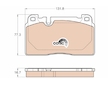 Sada brzdových destiček, kotoučová brzda TRW GDB1974