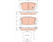 Sada brzdových destiček, kotoučová brzda TRW GDB3462