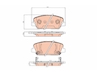 Sada brzdových destiček, kotoučová brzda TRW GDB3621