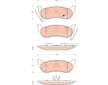 Sada brzdových destiček, kotoučová brzda TRW GDB4139