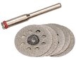 Kotouče diamantové, na přímou brusku, sada 6ks, průměr dříku 3,2mm EXTOL CRAFT