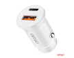 Nabíječka do auta USB-A + USB-C 20W 12/24V AMiO-03877