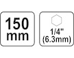 Nástavec pro ploché vrtáky 150mm