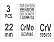 Sada klíčů nástrčných na lambda sondy 3 ks