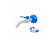 Sada pro kontejner na vodu IBC, kohoutek 45° s připojením IBCS60x6 pro hadice 19mm a PTFE páskou
