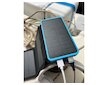 Solární powerbanka 25000mAh, čtyři solární panely a LED svítilna BASS