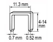 Spona do sešívačky 6 x 11,2 mm 1000 ks