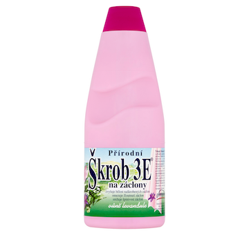 3E škrob na záclony 500ml, růžový, vůně levandule