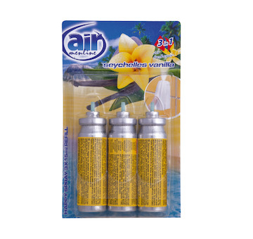 Air Menline sprej osvěřovač refill 3x15ml Seychelles vanilla, náplň 3ks