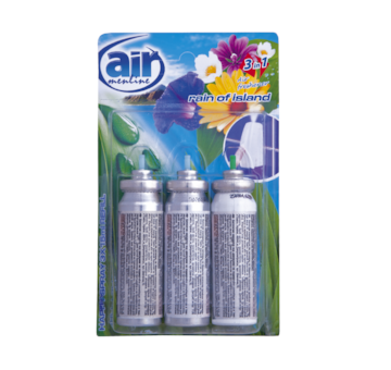 Air Menline sprej osvěžovač refill 3x15ml Rain of Island náplň