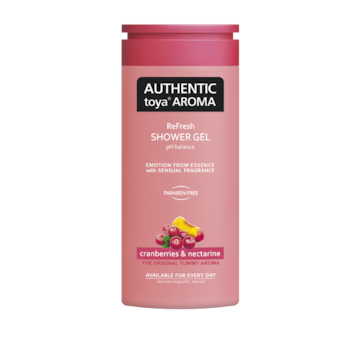 Authentic toya aroma sprchový gel 400ml Cranberries&nectarine