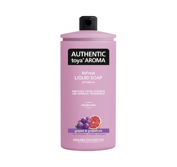 Authentic toya aroma tekuté mýdlo 600ml náplň Grapes&Grapefruit