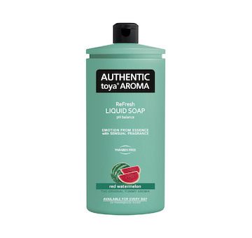 Authentic toya aroma tekuté mýdlo 600ml náplň Red watermelon