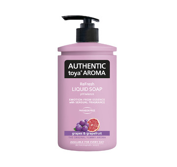 Authentic toya aroma tekuté mýdlo s dávkovačem 400ml Grapes&Grapefruit