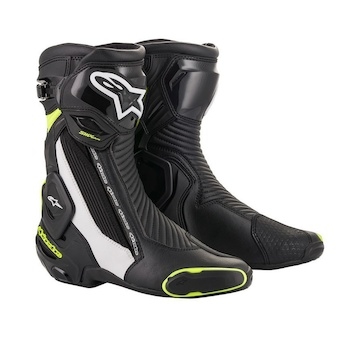 boty SMX Plus V2, ALPINESTARS (černá/bílá/žlutá fluo, vel. 41)