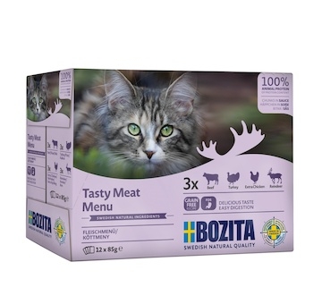 Bozita Cat kousky masa v omáčce, kapsička 85 g (12 pack)