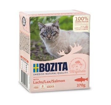 Bozita Cat kousky v omáčce s lososem, tetrapak 370 g