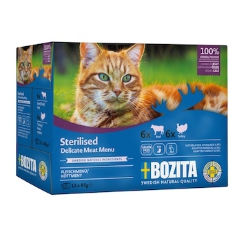 Bozita Cat Sterilised kousky masa v želé, kapsička 85 g (12 pack)