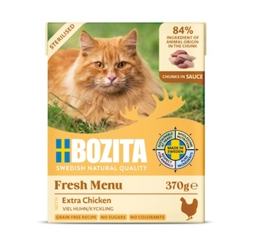 Bozita Cat Sterilised kousky v omáčce s kuřecím, tetrapak 370 g