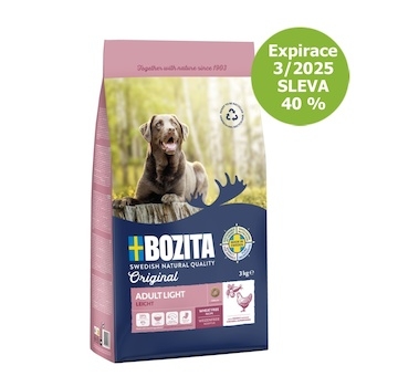 Bozita Dog Adult Light 3 kg - Expirace 3/2025 - SLEVA 40 %