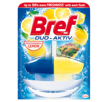 Bref duo-aktiv Mediterranean Lemon 50ml WC závěs