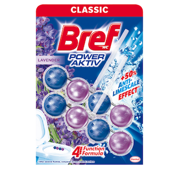 Bref WC CLASSIC power aktiv 2x50g Lavender závěs