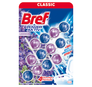 Bref WC CLASSIC power aktiv 3x50g Lavender závěs