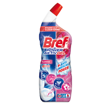 Bref WC Power Aktiv Gel čistič 700ml Flower