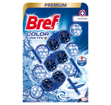 Bref WC PREMIUM Color aktiv 3x50g Chlorine závěs