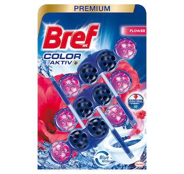 Bref WC PREMIUM Color aktiv 3x50g Fresh Flower závěs