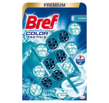 Bref WC PREMIUM Color aktiv 3x50g Ocean závěs