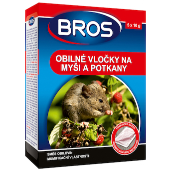 Bros obilné vločky na myši, krysy a potkany 100g