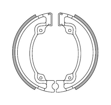 brzdové obložení (standardní materiál) NEWFREN (2 ks v balení)