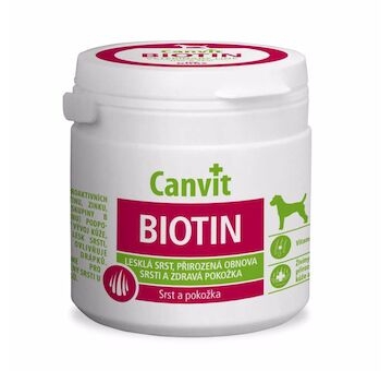 Canvit BIOTIN pes ochucený 100 g