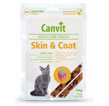 Canvit SNACKS Cat Skin & Coat 100 g 