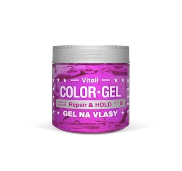 Color gel na vlasy fialový Aloe Vera 390ml