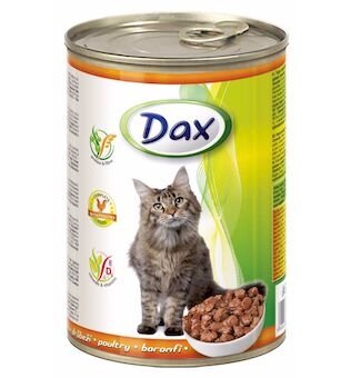 Dax Cat kousky drůbeží, konzerva 415 g