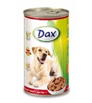 Dax Dog kousky hovězí, konzerva 1240 g