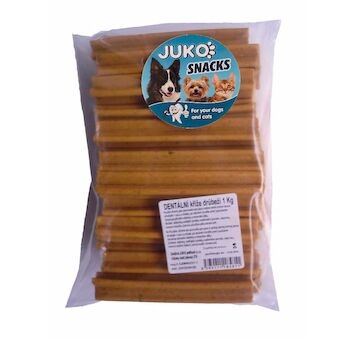 Dentální kříž Drůbeží JUKO Snacks 1 kg (cca 45 ks)