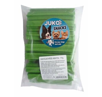 Dentální kříž Mentol JUKO Snacks 1 kg (cca 44 ks)