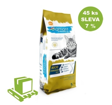 Diamant Cat Micio Sterilised Kuřecí 15 kg (paleta 45 ks) SLEVA 7 %