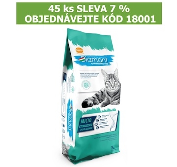 Diamant Cat Micio Sterilised Modrá ryba 15 kg