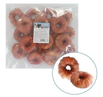 Donut s kuřecím masem měkký JUKO Snacks 6 cm (20 ks)