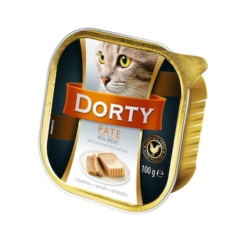 DORTY Cat Drůbeží, vanička 100 g